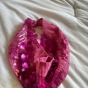 Mignonne Gavigan Pink Sequin Necklace